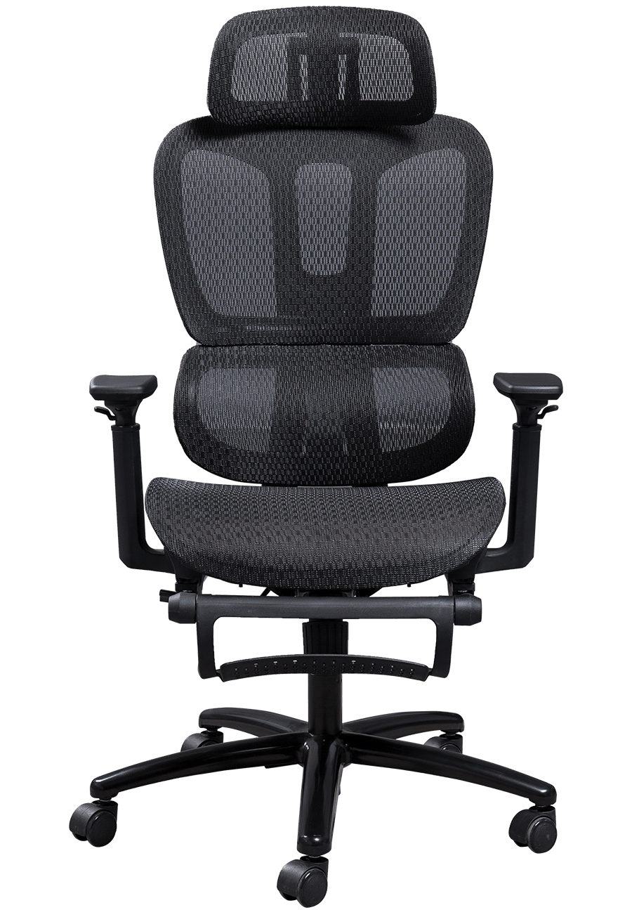 Ergonomická síťovaná kancelářská židle plastový rám Síťovaná židle klasického designu Nastavitelná opěrka hlavy kancelářská židle s opěrkou nohou